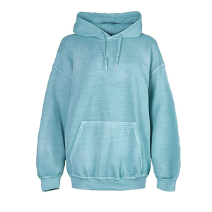 เสื้อฮู้ดไหมพรมผู้หญิงทรงหลวม ผ้าสแปนเด็กซ์/คอตตอน แขนยาว สำหรับฤดูหนาว มีโลโก้ทั้งด้านหน้าและด้านหลัง - Product Image 6