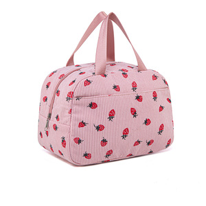 Sac à déjeuner en velours côtelé imprimé / Sac de pique-nique d'extérieur - Product Image 4