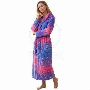 Bata de Baño Moderna y Lujosa para Mujer, 100% Algodón, Primavera/Verano, Elegante, con Logotipo Frontal, Forro Cómodo, Estilo Elegante, Ropa de Casa de Calidad - Product Image 3