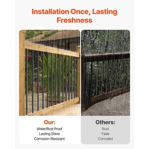 Set da 51 Pezzi di Balaustre in Alluminio, 32 Perni Metallici per Ringhiera, 3/4 Pollici, Impermeabili, Cavi, per Ringhiere da Esterno, Componenti Premium per Scale - Product Image 2