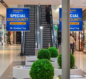 Banderola Colgante con Abrazaderas de Aluminio, Banderola Personalizada con Abrazaderas de Aluminio, Banderola Publicitaria para Interiores, Impresión de Banderas - Product Image 2