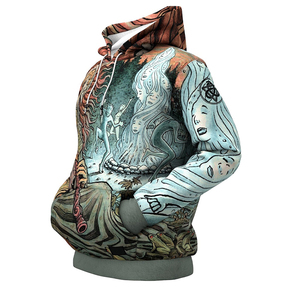 Sudadera con Capucha Personalizada, Sublimada, de Poliéster/Algodón, Transpirable, Estilo Urbano, para Invierno - Product Image 6