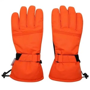 Gants de ski en cuir pour hommes et femmes, pour sports d'hiver en plein air, avec sangle de poignet, mitaines de sécurité, en provenance du Pakistan - Product Image 3