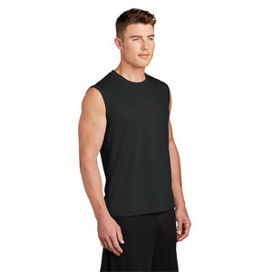 Débardeur de sport sans manches pour homme, léger et respirant, idéal pour l'entraînement ou le sport, débardeur musculaire noir pour homme - Product Image 5