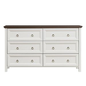 Cassettiera Rustica in Legno a 6 Cassetti Stile Fattoria, Ampio Organizer per Camera da Letto e Soggiorno - Product Image 2