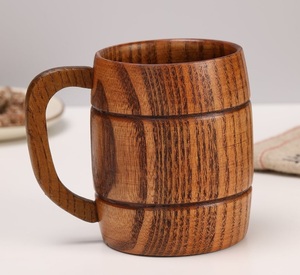 Mug à café en bois fait main, tasse en bois massif, finition naturelle, design rustique, mug écologique pour un usage quotidien - Product Image 4