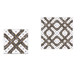 Surface brillante en marbre blanc poli Carreaux de sol en porcelaine 40x40cm - Product Image 1