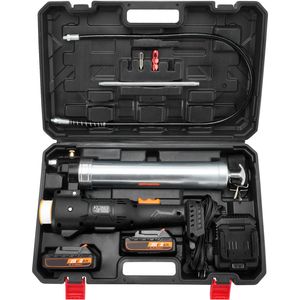 Pistola ingrassatrice elettrica a batteria 20V, kit con tubo lungo 39 pollici, 10.000 PSI, professionale ad alta pressione, senza fili - Product Image 1