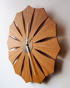 Wooden Wall <b>Clock</b> Set Minimalist Design Round and Square Shapes Analog Quartz <b>Clocks</b> for Living Room Bedroom Office Decoration - Product Image 2
