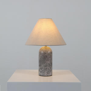 Lámpara de Mesa de Noche de Mármol Estilo Antiguo para Dormitorio, Sala de Estar, Recepción de Hotel, Luz LED Decorativa de Alto Nivel - Product Image 5