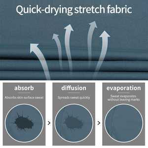 เสื้อยืดออกกำลังกายผู้ชายแบบสวมใส่สบาย ระบายอากาศได้ดี แห้งเร็ว พร้อมโลโก้สั่งทำได้ ขายส่ง คุณภาพสูง ตัดเย็บด้วยผ้าถัก ตัวอักษรพิมพ์ลาย ทรงปกติ - Product Image 4