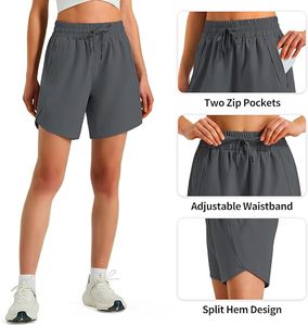 Shorts de sport légers et confortables pour femmes, 5 pouces, en polyester, pour la gym et les activités sportives - Product Image 4