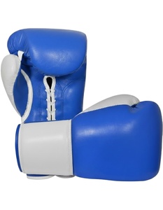 Guantes de Boxeo de Cuero Genuino Hechos a Mano con Velcro, Fabricante OEM ODM - Product Image 1