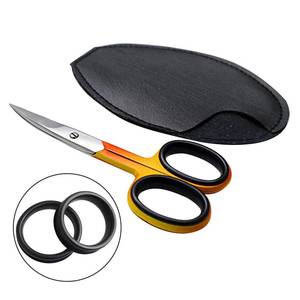 Manicure <b>Scissors</b> Stainless Steel Sharp Blade Plastic Handle Round Hole <b>For</b> <b>Nail</b> Care Adults Simple Style Durable - Product Image 4