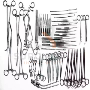 Juego de 52 Instrumentos de Cirugía Cardíaca y Vascular de Acero Inoxidable Reutilizables para Toracotomía, Cirugía General y Mayor, para Hospital, por Blush - Product Image 2