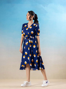 Vestido Midi Formal para Mujer, Diseño Elegante, Impresión Digital de Alta Calidad, Chifón Floral sin Mangas, Cintura Natural, Verano - Product Image 4