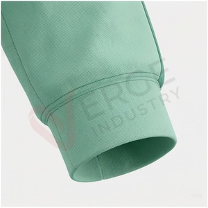 Conjunto Deportivo Unisex Verde Menta, Manga Larga, Cuello Alto, Cierre Frontal, Color Sólido, Transpirable, Informal, para Otoño, Corte Regular - Product Image 6