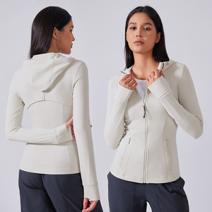 Vêtements de fitness pour femmes, hauts de yoga sans couture, couleurs unies, manches longues, crop tops de sport, ensembles de yoga respirants et à séchage rapide - Product Image 2