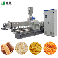 Ligne de production de snacks soufflés haute capacité, co-extrusion, snacks de céréales de riz remplis, machines à snacks, moules interchangeables, extrudeuse