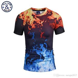 เสื้อยืดผู้ชายลายกราฟิกนามธรรม พิมพ์ลายแบบซับลิเมชั่น แขนสั้น คอกลม ทรงปกติ ผ้าถัก 100% สไตล์สตรีทแวร์ - Product Image 6
