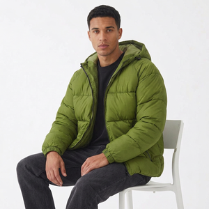 Veste matelassée personnalisée pour homme, doudoune d'hiver chaude, vêtements décontractés d'extérieur, fabricant de vêtements en gros - Product Image 6