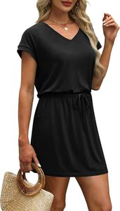 Conjunto de dos piezas para mujer, camiseta de manga corta y pantalones cortos, conjunto informal de verano, tela suave, ropa de estar, conjunto de ropa a juego a la moda. - Product Image 4