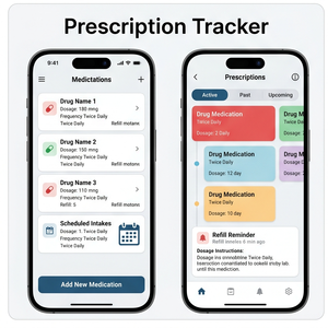 Application RoyalCraft Health Records – Stockage des dossiers médicaux, des rapports, des ordonnances et suivi de la santé IOS/Android/Linux/Mac - Product Image 3