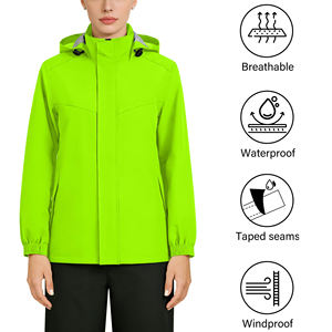 Combinaison de pluie à capuche haut de gamme avec logo personnalisé, légère, imperméable, ajustement réglable, pour toutes les conditions météorologiques - Product Image 3