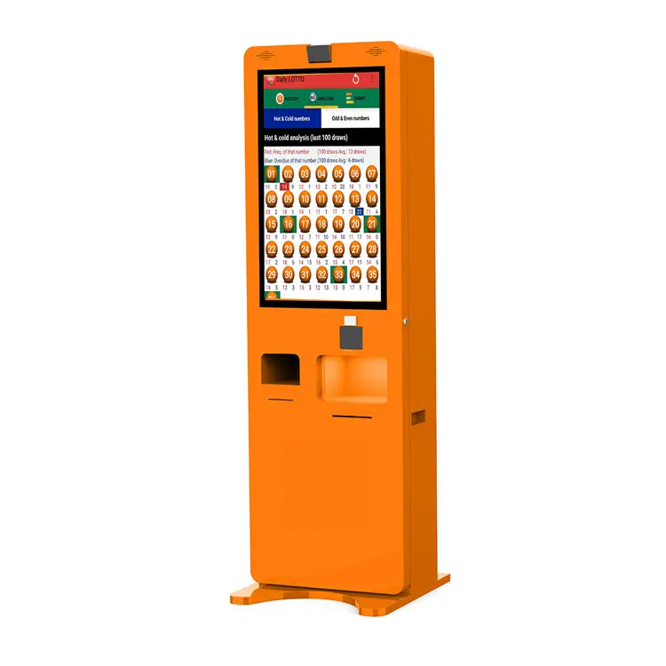 支払いシステム付き自動セルフサービスチケット印刷キオスク宝くじ自動販売機