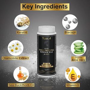 Cera en Polvo para Peinar el Cabello para Hombres, Voluminizadora, Acabado Mate, Fijación Fuerte, con Biacapil, Queratina y Vitamina E - Product Image 2