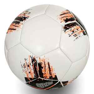 Nouveau design, ballon de football taille 5 pour l'entraînement sportif, en cuir PU PVC cousu à la machine, avec faible MOQ et logo personnalisé. - Product Image 1