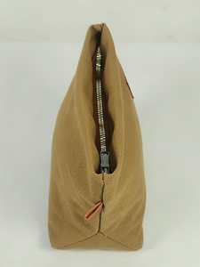Custom Reusable Canvas <b>Zipper</b> Pouch <b>Bag</b> for Cosmetics Makeup Toiletries Travel <b>Storage</b> Organizer with Gusset - Product Image 3