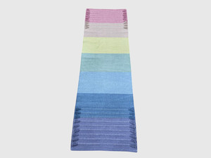 Woven Rectangle <b>Rug</b> With Gradient Colors Pink To Purple Home Decor - Product Image 2