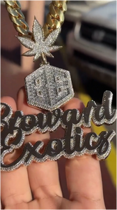 CONCEPTION Nuevo Collar con Letras 3D Chapadas en Oro, Plata 925, Moissanita Brillante, Certificado GRA, Joyería Hip Hop para Hombre - Product Image 6