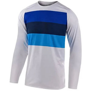 Maillot de motocross, vêtements de sport, grande taille, manches courtes, séchage rapide, respirant, % polyester, faible MOQ - Product Image 1