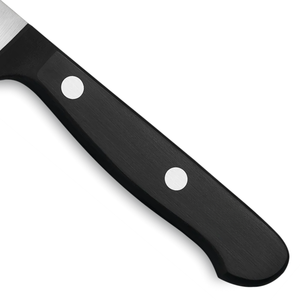 Couteau utilitaire professionnel de 4 pouces avec lame en acier inoxydable tranchante, manche riveté noir pour la découpe de fruits, légumes et viandes en cuisine - Product Image 4