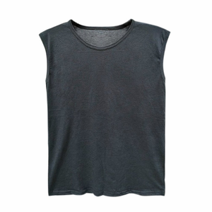 Camiseta sin Mangas de Entrega Rápida, Color Resistente, 100% Algodón, Precio al por Mayor, Ropa para Hombre, Camiseta de Tres Orificios - Product Image 1