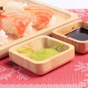 Pequeños Platos de Bambú para Salsas, Aperitivos, Guarniciones, Nueces, Dulces - Product Image 2