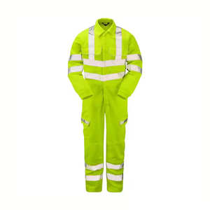 <b>Hi</b> <b>Vis</b> Anti-static Work Coverall Road Construction Industrial Reflective Strips Work Shirts <b>Pants</b> Uniform - Product Image 1