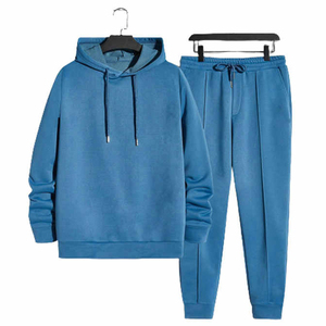 Conjunto Deportivo para Hombre 2026, 100% Algodón, 350GSM, Sudadera con Capucha y Pantalones Deportivos, Logotipo Personalizado, Traje Deportivo Grueso - Product Image 1