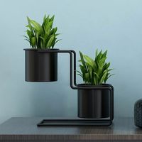 Support à plantes moderne en fer avec pot de fleurs pour la décoration de la maison et du jardin