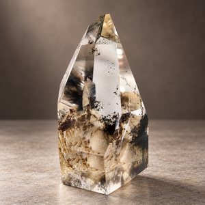 Tour de quartz fantôme naturel, forme libre, pointe de cristal polie, fait main, Feng Shui de luxe pour la décoration intérieure et les cadeaux en gros - Product Image 1