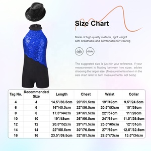 4-16 Trẻ Em Cô Gái Jazz Khiêu Vũ Hiệu Suất Trang Phục Leotard Với Hat Cho Trượt Băng Nghệ Thuật Thể Dục Nhịp Điệu Thể Dục Lớp Cuộc Thi Đảng - Product Image 6