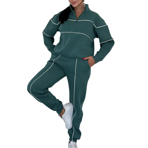 Comprar Conjunto de Sudadera con Capucha para Mujer, Corte Regular, Tallas Grandes, Casual, Deportivo, Color Liso, Ecológico y Transpirable - Product Image 4