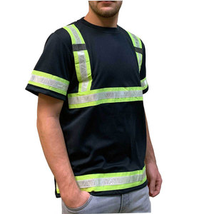 Uniforme de Trabajo Personalizado para Hombre, de Alta Visibilidad, con Cinta Reflectante Plateada FR, Antiarrugas, Certificado CE, 240GSM, Poliéster - Product Image 1