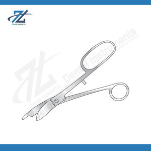 กรรไกรตัดเฝือก 240 มม. สแตนเลสสตีล สำหรับศัลยกรรมกระดูกและข้อ ยี่ห้อ Guys Plaster Shears ผลิตในปากีสถาน - Product Image 4