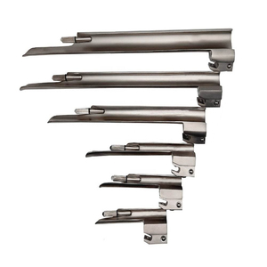 ชุดเครื่องมือส่องกล่องเสียงแบบ LED Macintosh พร้อมใบมีดสแตนเลส 5 ชิ้น เครื่องมือผ่าตัดแบบใยแก้วนำแสงชนิดใช้มือ สำหรับการผ่าตัดทั่วไป - Product Image 2