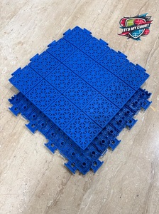 Blue Anti-Slip Interlocking PP <b>Tiles</b> Blue Waterproof PP Floor <b>Tiles</b> Blue <b>Plastic</b> Modular Floor <b>Tiles</b> Blue Snap Lock Interlocking - Product Image 5