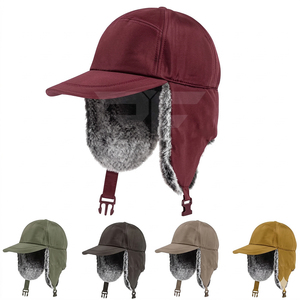 Winter <b>Hat</b> Men's & Women's <b>Warm</b> Fleece Lined Cap with Ear Flaps Windproof for Outdoor Hunting Skiing Cap - Product Image 1