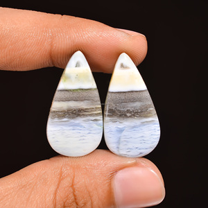 2025 Owhyee, cabujón de ópalo azul Natural de alta calidad, piedras preciosas sueltas de pera, fabricación de joyas, piedra FAIJAN GEMS, de terceros - Product Image 2